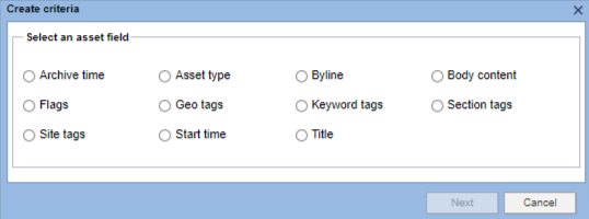 Automation criteria